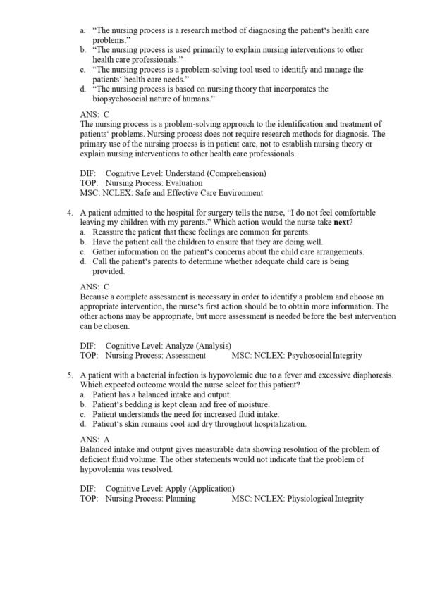 Test Bank for the 12th edition of Lewis' Medical-Surgical Nursing