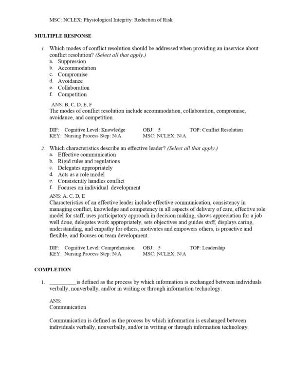 The 8th edition of the Medical-Surgical Nursing test bank