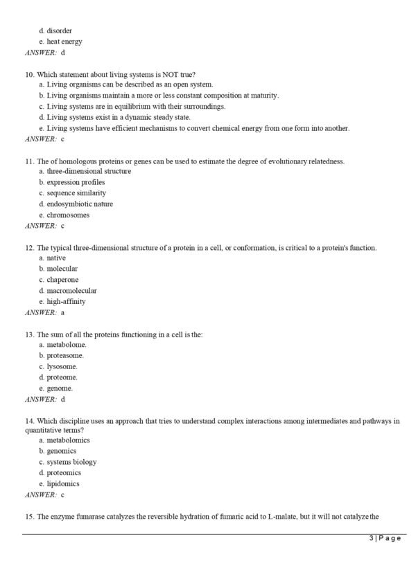 Sample page from Lehninger Biochemistry 8th Edition Test Bank featuring realistic biochemistry questions and rationales