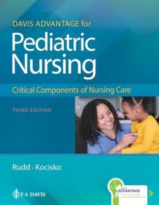 Cover page of the Test Bank for Davis Advantage for Pediatric Nursing Critical Components of Nursing Care, 3rd Edition.