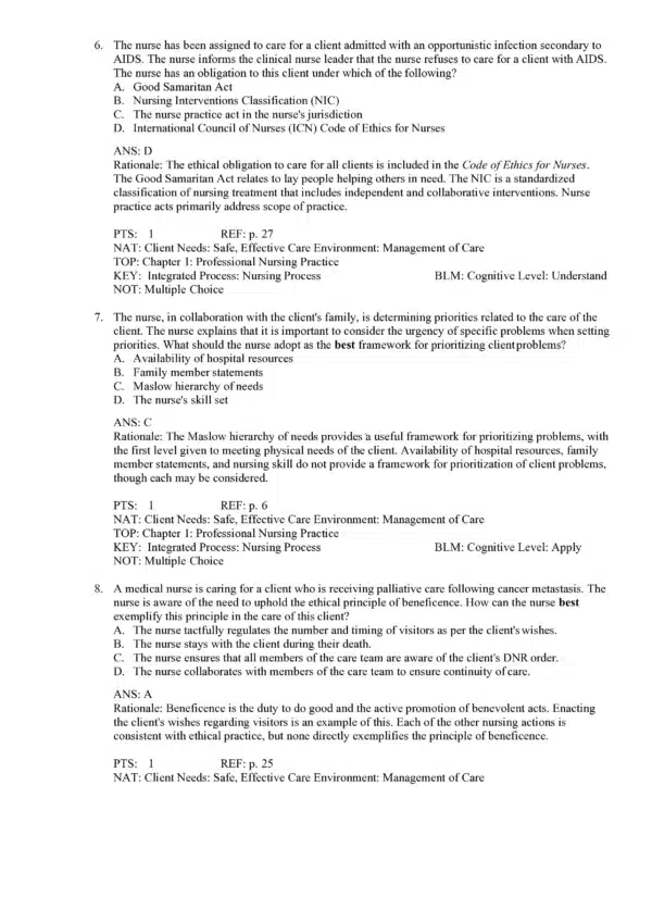 Medical-Surgical Nursing 15th Edition Test Bank preview 3