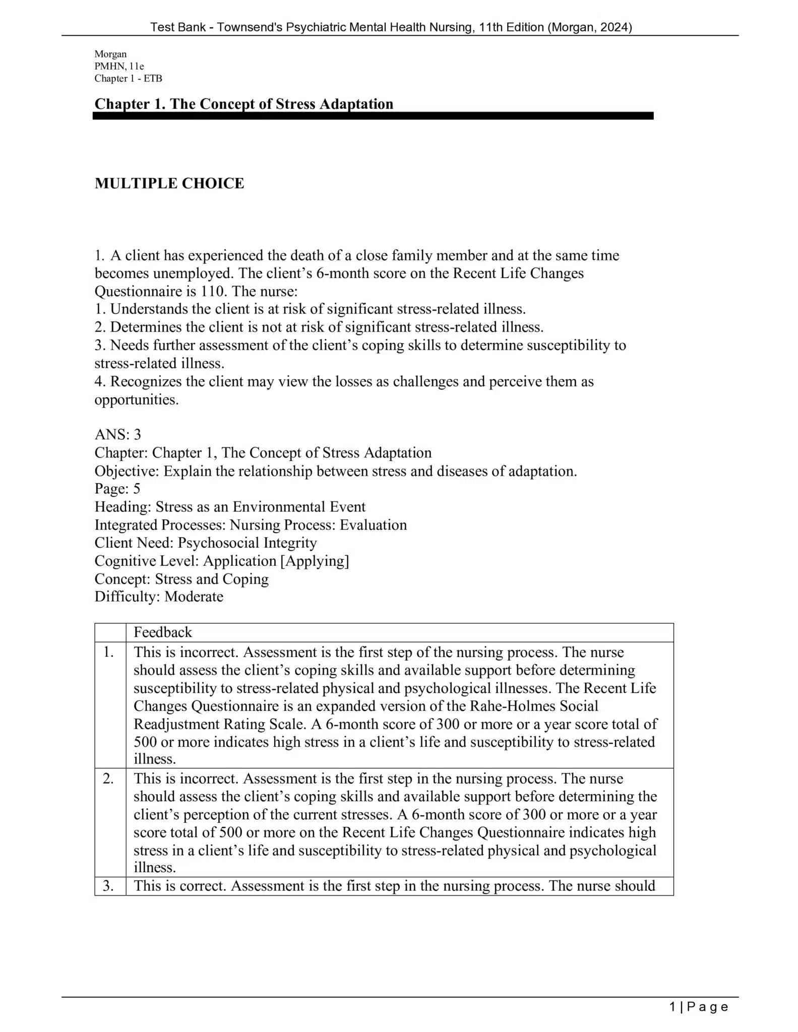 Townsend’s Psychiatric Mental Health Nursing 11th Edition Test Bank PDF 2 /townsend-psychiatric-mental-health-nursing-11th-edition-test-bank/