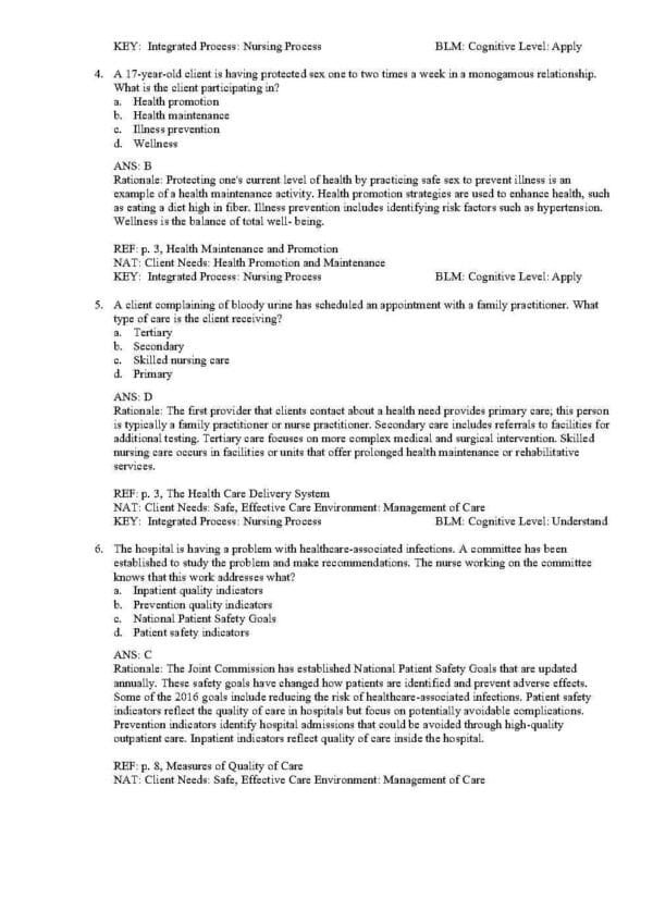 Timby Med-Surg 13th test bank NCLEX practice questions