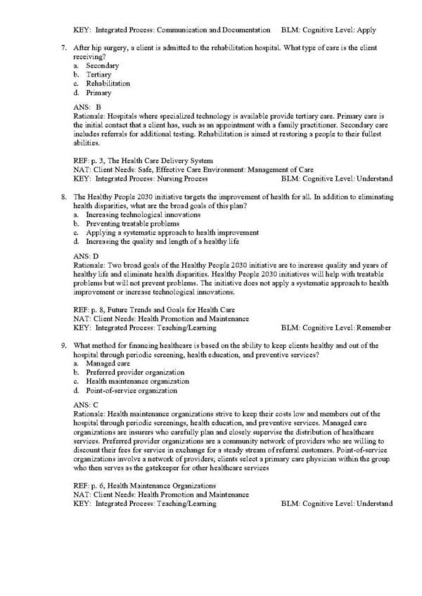 Test Bank for Timby’s Introductory Medical-Surgical Nursing, 13th Edition by Loretta A. Donnelly-Moreno & Brigitte Moseley - Image 4